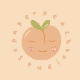 Paper Peach Studio Logo